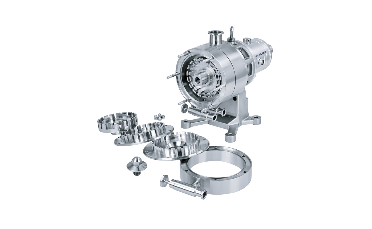 Multistage emulsification pump for ultra-fine emulsions and dispersions