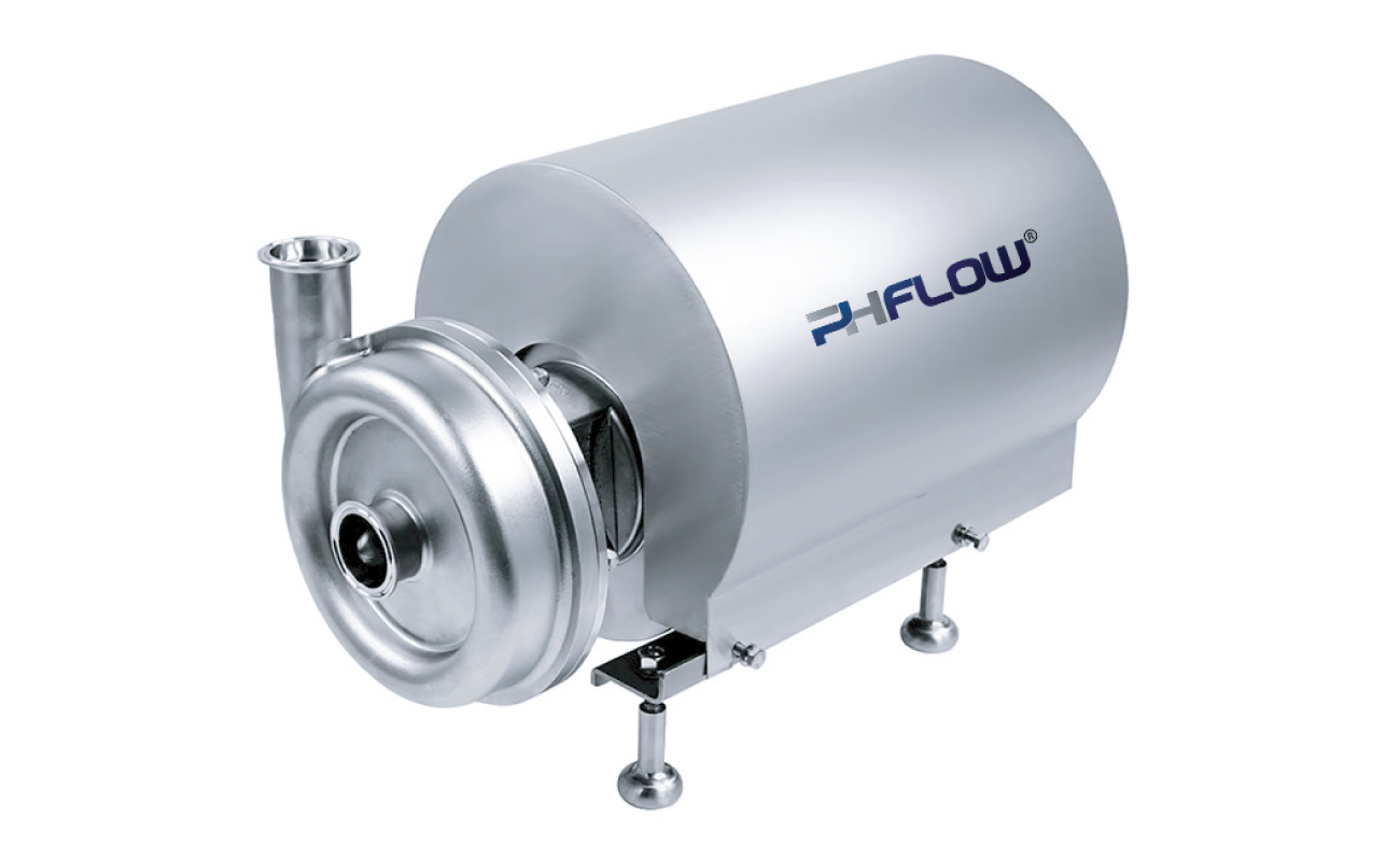 Sanitary centrifugal pump in stainless steel for hygienic liquid transfer